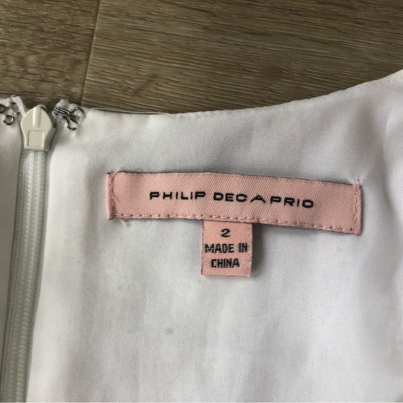 Philip Decaprio White Eyelet Sleeveless Dress, Size 2 - Picture 9 of 10